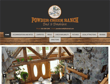 Tablet Screenshot of powdercreekranch.com